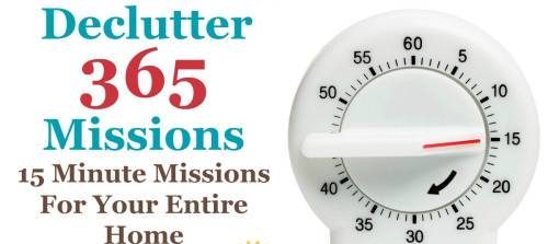 365 Days Declutter Mission: 15 Minutes of Decluttering Everyday