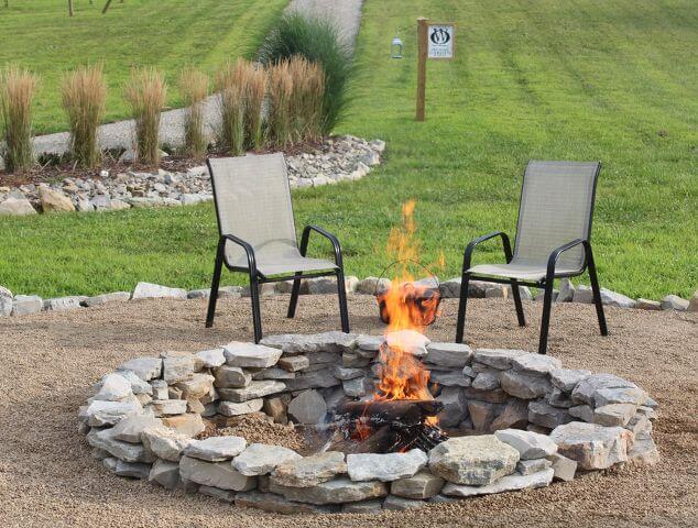 DIY Stone Fire Pit