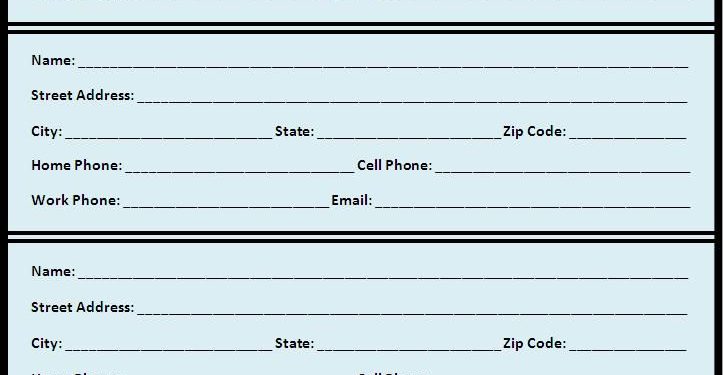 Free Printable Address Book Pages: Get Your Contact Information Organized