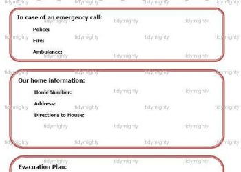 Free Printable Emergency Contact List Form