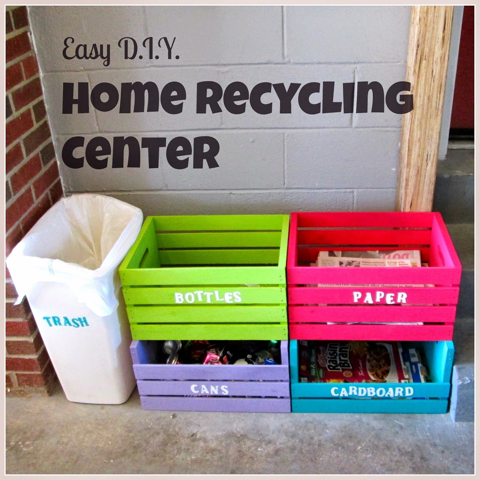 Ideas for Home Recycling Bins and Containers Where to Place Them