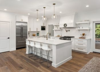 elegant kitchen, furnished and staged