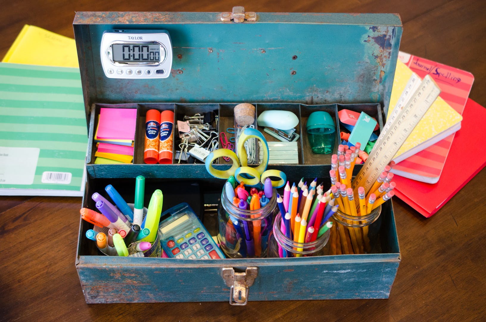 Organizing School Supplies for Use at Home