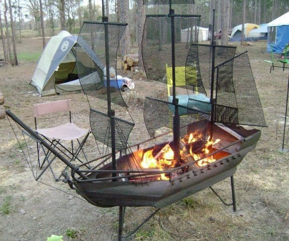 Pirate Ship Fire Pit