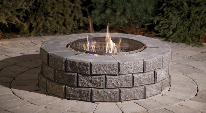 Stone Bar Fire Pit Comb