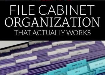 Suggested Home File Categories for Organized Filing System