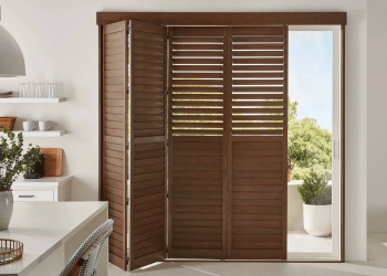 Plantation Shutters on Sliding Glass Doors