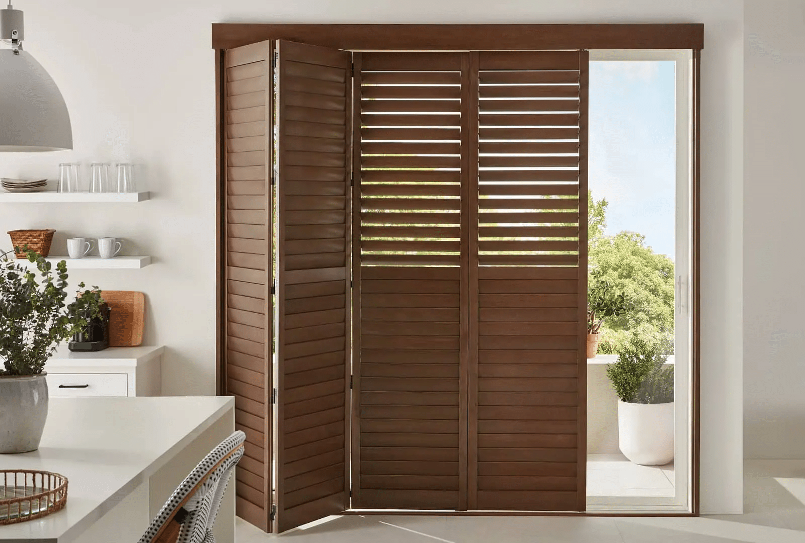 Plantation Shutters on Sliding Glass Doors