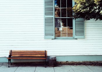 Bench, Seat, House, Front, Sitting, Relax, Window