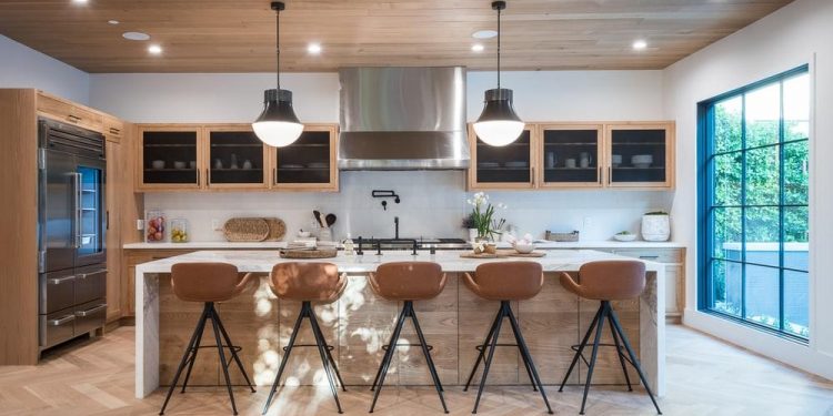 brown wooden table with chairs