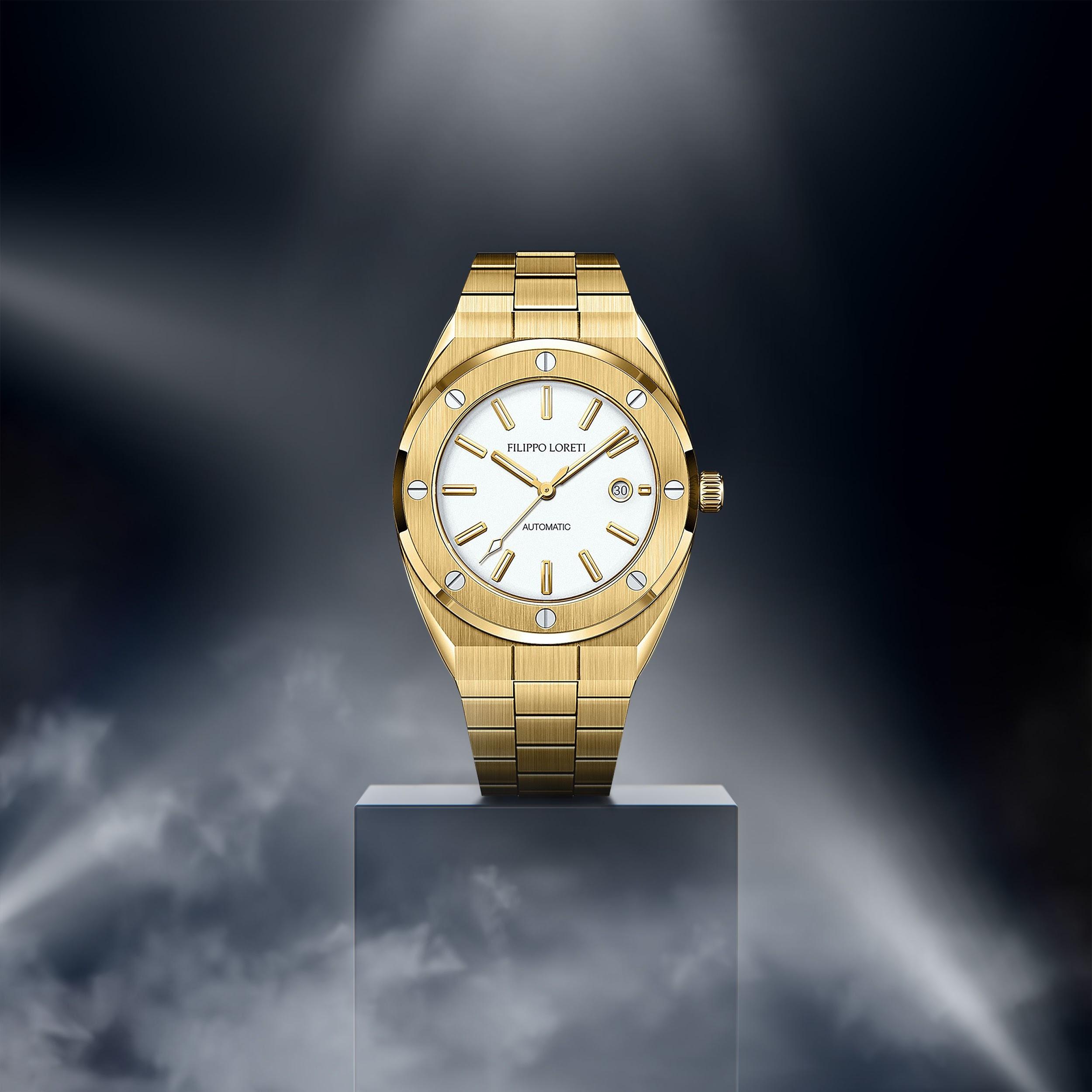 Florence Gold Automatic Watch from Filippo Loreti