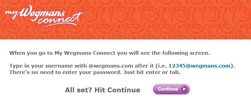 mywegmansconnect