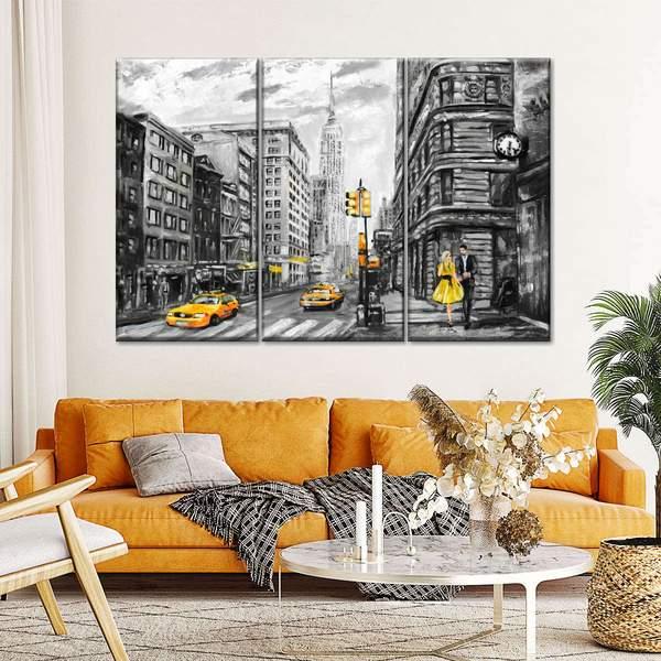 NYC Painting Multi Panel Canvas Wall Art